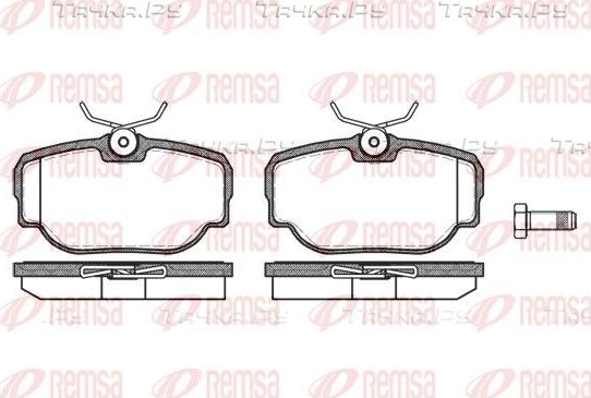 Тормозные колодки Remsa задние для Land Rover Discovery II 1998-2004. Артикул 0577.00