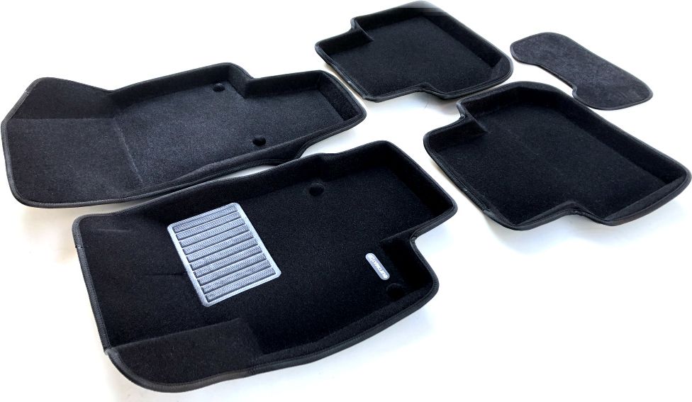 Коврики текстильные Euromat 3D Business для салона (Удлиненные) Volkswagen Tiguan II 2016-2026. Артикул EMC3D-005415