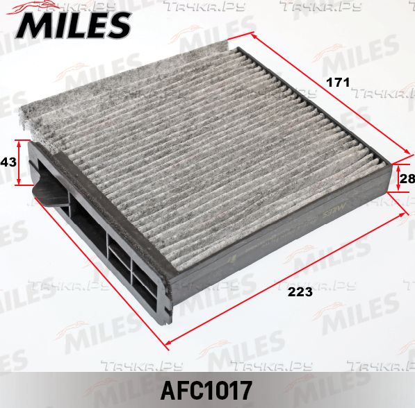 Салонный фильтр Miles. Артикул AFC1017