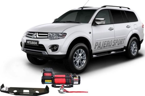 Установочный комплект 4x4Sport с лебедкой Comeup GIO 100s электрическая 12V 10000 lbs 4535 кг (cинтетический трос) для Mitsubishi Pajero Sport II 2008-2016. Артикул SET-L200MP-853841