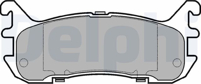 Тормозные колодки Delphi задние для Mazda MX-5 I (NA) 1993-1998. Артикул LP932