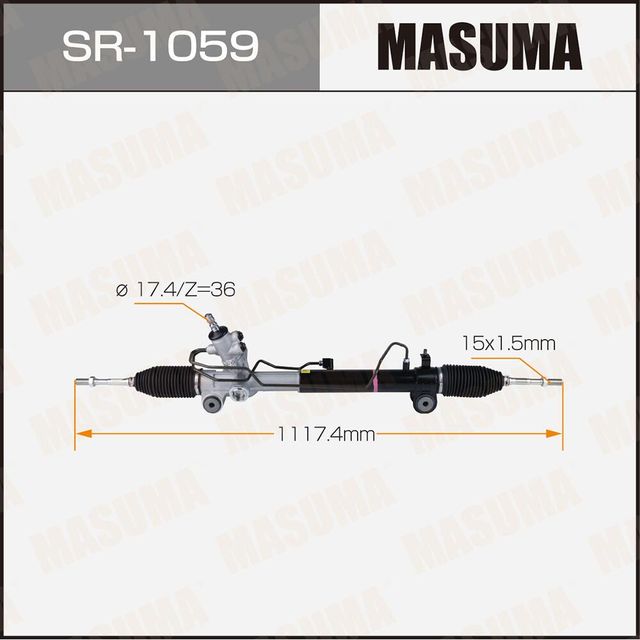 Рейка рулевая MASUMA, RX350 / GCU35 LHD (левый руль) Masuma. Артикул SR1059