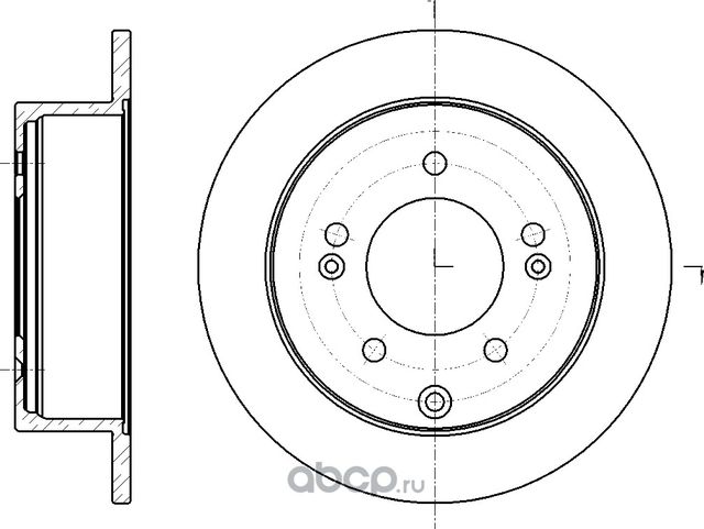 Диск тормозной (G-Brake). Артикул GR01884