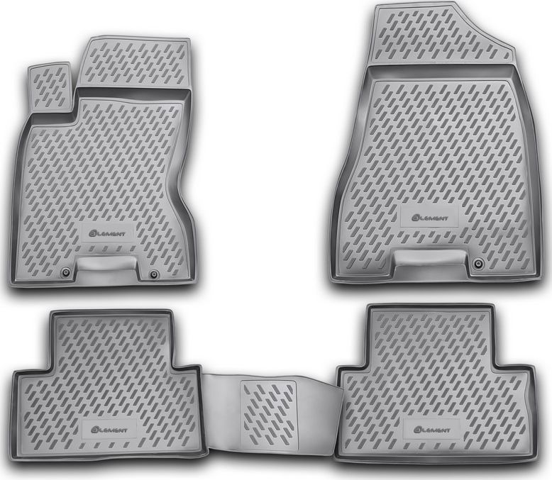 Коврики Element для салона Nissan X-Trail T31 2007-2014 СЕРЫЕ. Артикул CARNIS00031g