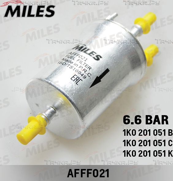 Топливный фильтр Miles для Volkswagen Multivan T6 2015-2026. Артикул AFFF021