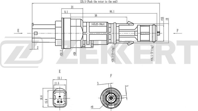 Датчик скорости Zekkert для Renault Twingo II 2008-2014. Артикул SE-8504