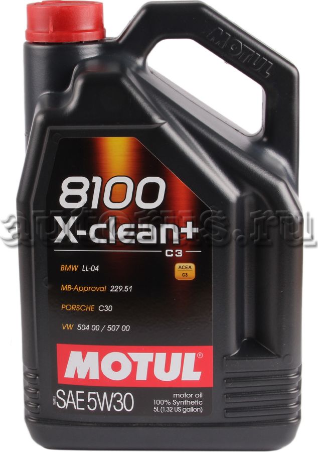 Моторное масло Motul 8100 X-CLEAN+ 5W-30. Артикул 106377