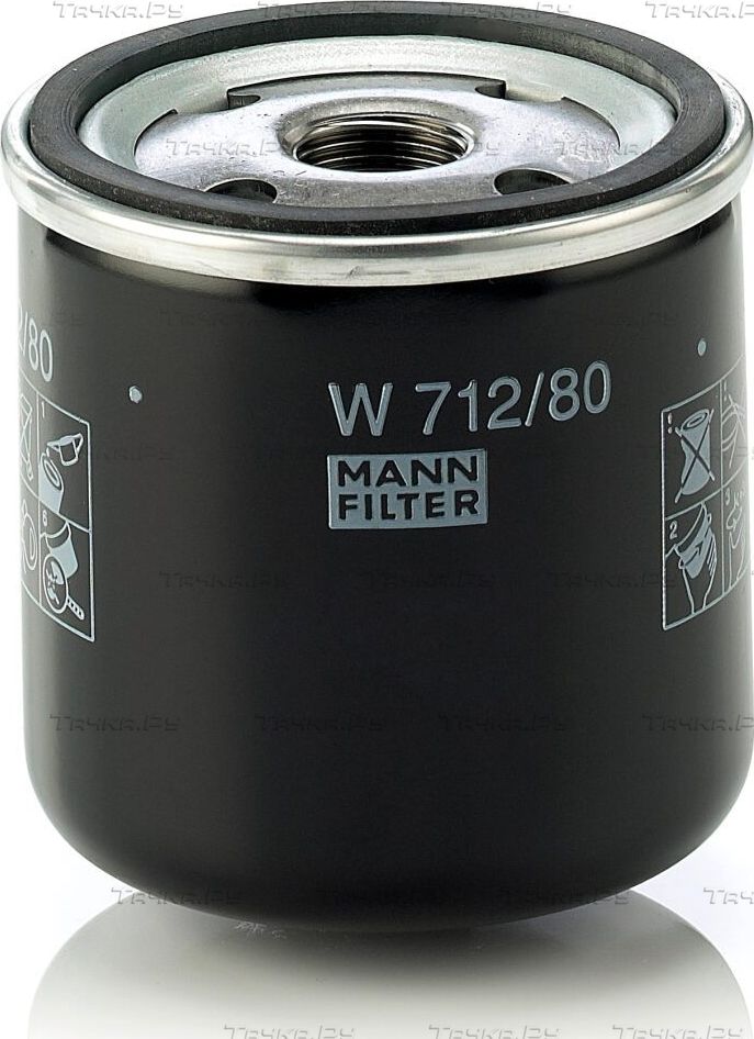 Масляный фильтр Mann-Filter для Saab 900 I 1978-1994. Артикул W 712/80