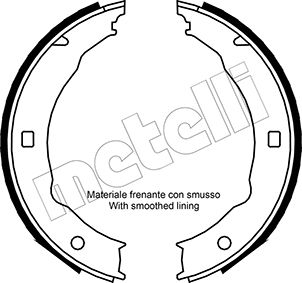 Тормозные колодки (стояночная тормозная система) Metelli. Артикул 53-0330