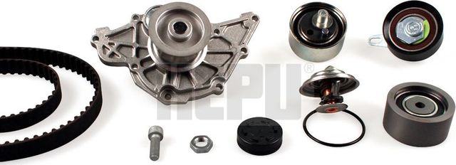 Помпа (водяной насос) с комплектом ремня ГРМ Hepu. Артикул PK05620TH