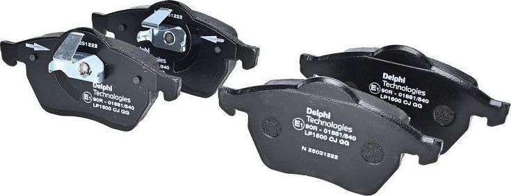 Тормозные колодки Delphi (Low-Metallic). Артикул LP1600