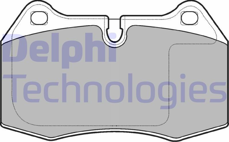 Тормозные колодки Delphi (Low-Metallic). Артикул LP1584