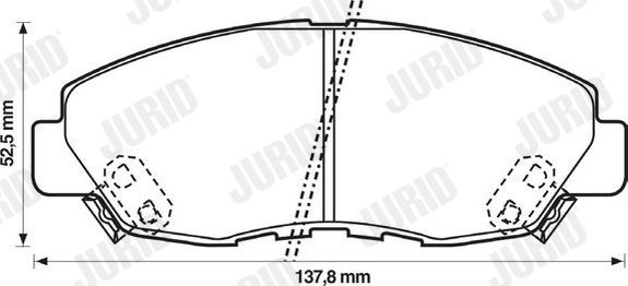 Тормозные колодки Jurid. Артикул 572349J