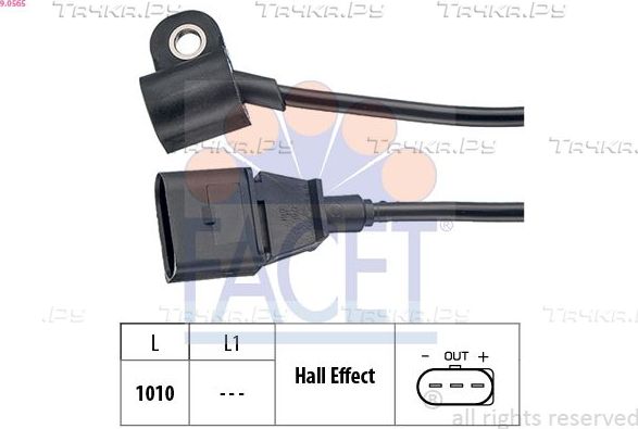 Датчик положения распредвала Facet Made in Italy - OE Equivalent для Volkswagen Passat B5 1998-2005. Артикул 9.0565