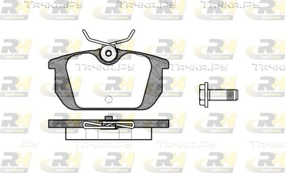Тормозные колодки RoadHouse задние для Fiat Uno I 1985-1996. Артикул 2231.00