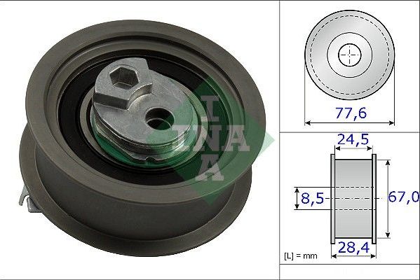 Натяжной ролик (натяжитель) ремня ГРМ Ina. Артикул 531 0851 10