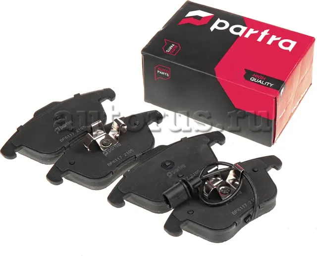 Колодки тормозные дисковые | перед прав/лев | (Partra). Артикул BP6117