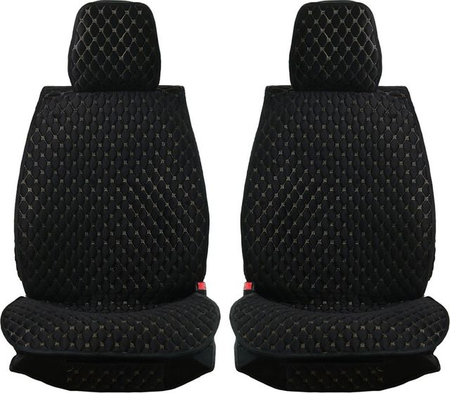 Накидки Seintex каркасные Classic Ultra на сидения, цвет Черный/бежевая строчка. Артикул 317680