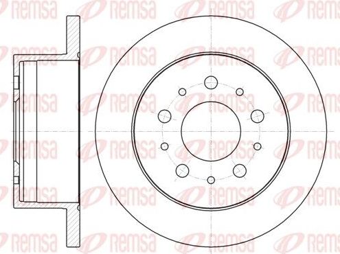 Тормозной диск Remsa. Артикул 61055.00