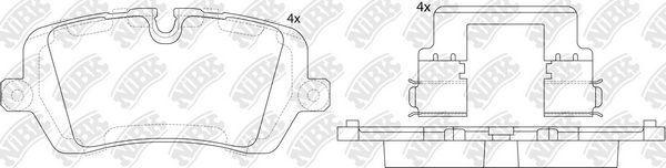 Тормозные колодки NiBK. Артикул PN47001
