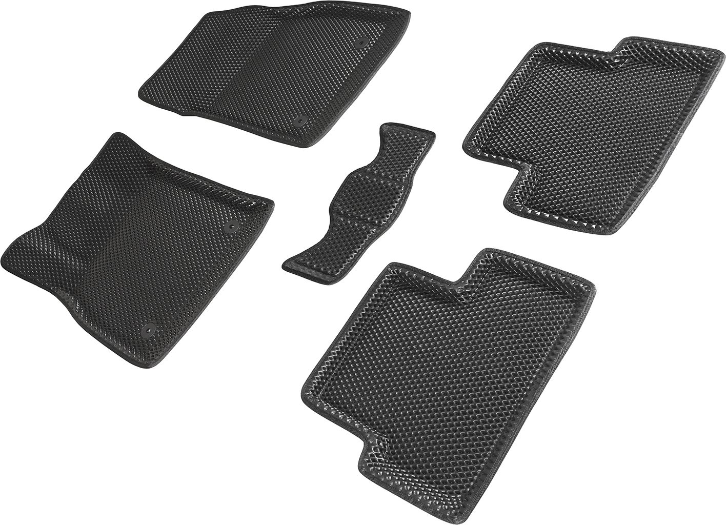 Коврики Seintex 3D EVA ромб для салона Opel Astra J 2009-2017 ЧЕРНЫЕ. Артикул 95235