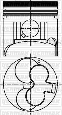 Поршень Yenmak для Opel Astra F 1991-1998. Артикул 31-04227-000