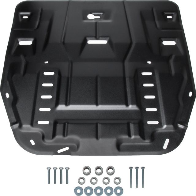 Защита АвтоБРОНЯ для картера и КПП (увеличенная) Hyundai Sonata VIII 2019-2026. Артикул 111.02860.1