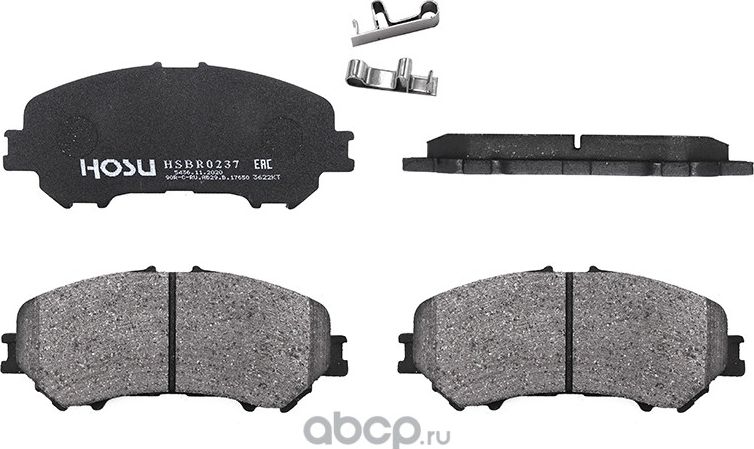 Колодки тормозные перед NISSAN X-TRAIL T32/QASHQAI J11 (Hosu). Артикул HSBR0237