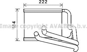 Радиатор отопителя (печки) AVA для Kia Proceed I 2008-2013. Артикул HY6236