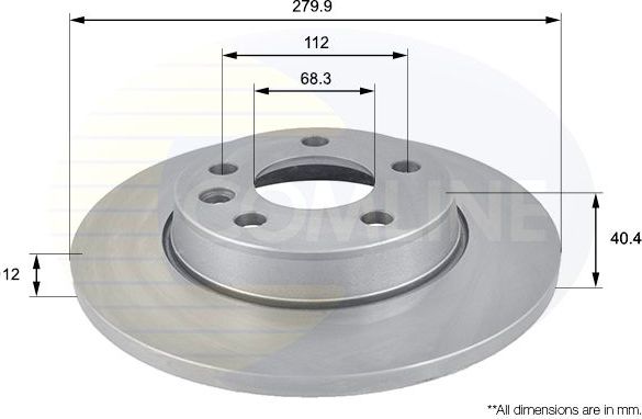 Тормозной диск Comline COATED. Артикул ADC1426
