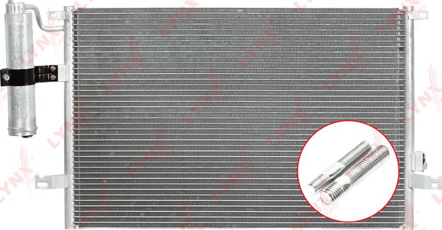 Радиатор кондиционера (конденсатор) LYNXauto для Chevrolet Nubira 2005-2011. Артикул RC-0028