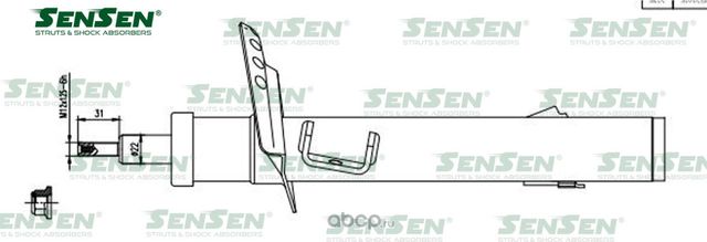 АМОРТ. ПЕРЕД. ПРАВ. ГАЗ VOLVO V 70 III / S 80 II (Sensen). Артикул 42141591