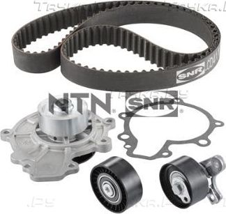 Помпа (водяной насос) с комплектом ремня ГРМ NTN / SNR для Opel Antara I 2006-2011. Артикул KDP453.350
