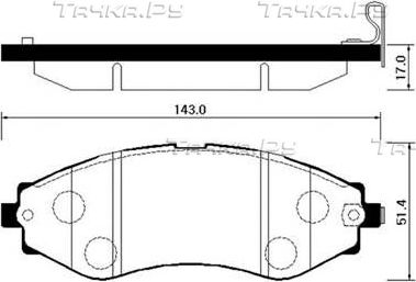 Тормозные колодки HSB передние для Chevrolet Epica I 2005-2011. Артикул HP2008