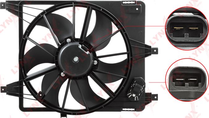 Вентилятор радиатора двигателя LYNXauto. Артикул RF-1166