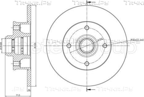 Тормозной диск Trusting. Артикул DF574