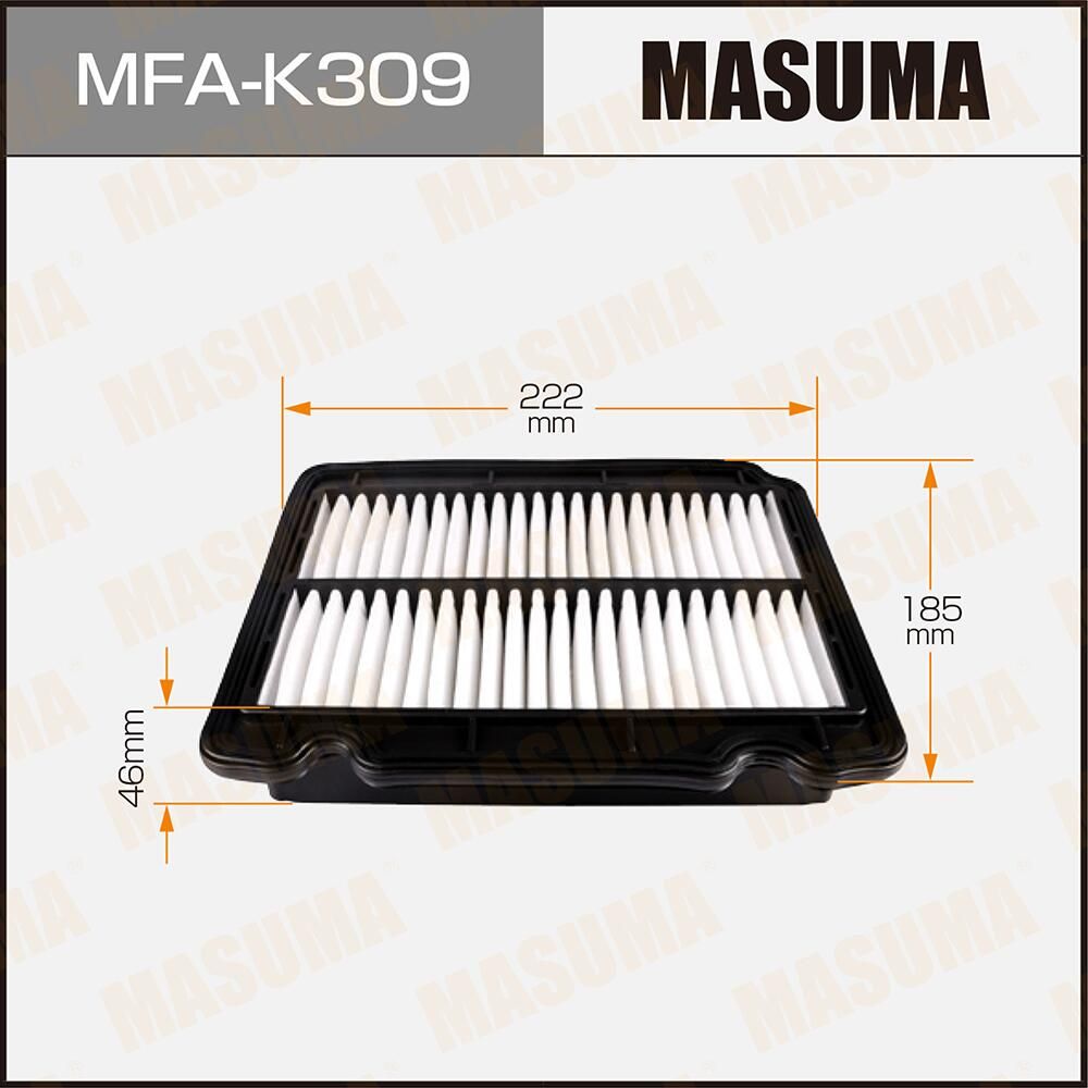Воздушный фильтр Masuma. Артикул MFA-K309