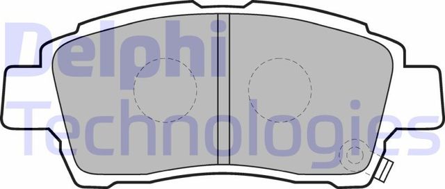 Тормозные колодки Delphi (Low-Metallic). Артикул LP1414