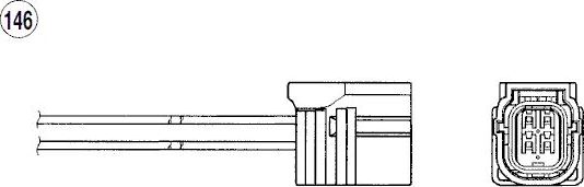 Лямбда-зонд (кислородный датчик) NGK для Honda Fit II 2008-2014. Артикул 93765