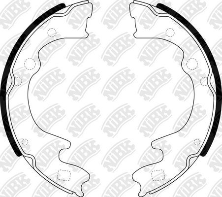 Тормозные колодки NiBK. Артикул FN3350