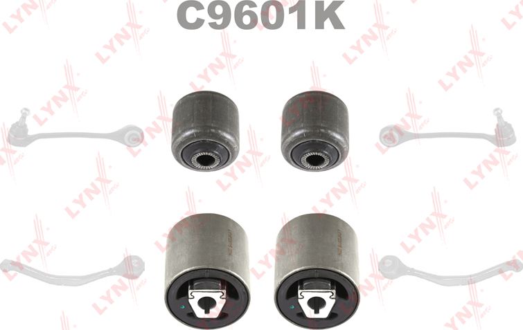 Сайлентблок переднего рычага подвески LYNXauto KIT. Артикул C9601K