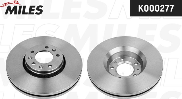 Тормозной диск Miles передний для Citroen Jumpy II 2007-2016. Артикул K000277