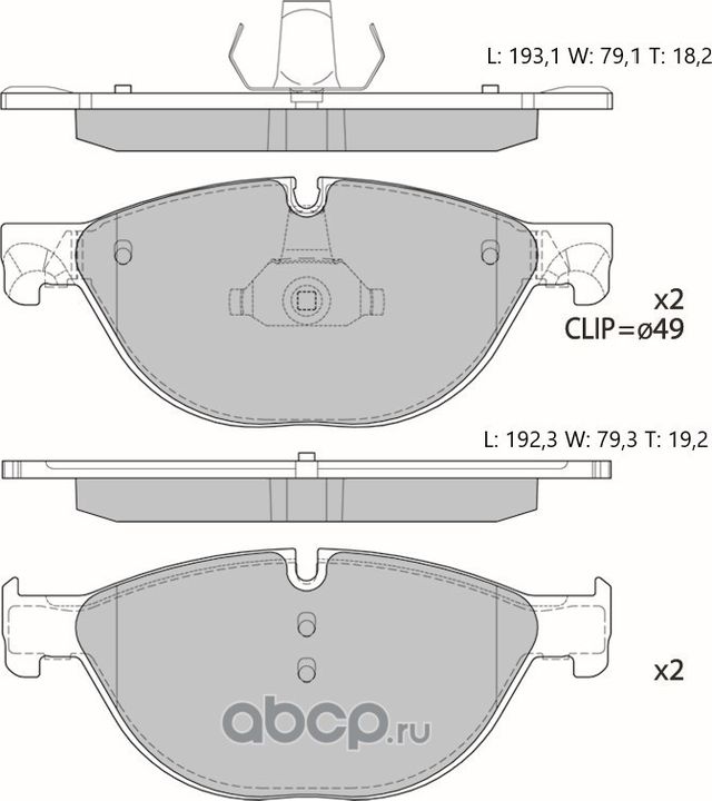 Колодки тормозные (Avantech). Артикул AV151