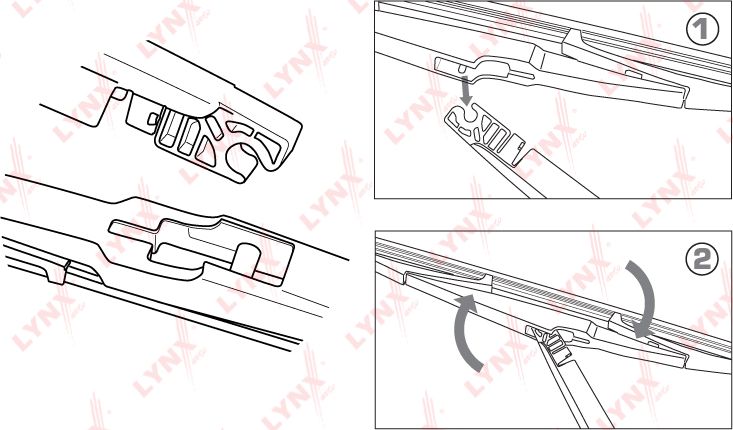 Щетка стеклоочистителя (дворник) LYNXauto. Артикул LR30T