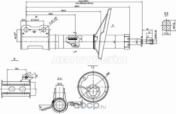 Стойка передняя TOYOTA HARRIERLEXUS RX300 97-03 L (SAT). Артикул ST4852049167