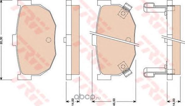 Колодки тормозные дисковые LUCAS/ LUCAS |_(GDB3051 TRW). Артикул GDB3051