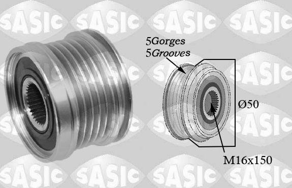 Муфта генератора обгонная Sasic для Mercedes-Benz A-Класс II (W169) 2004-2012. Артикул 1676015