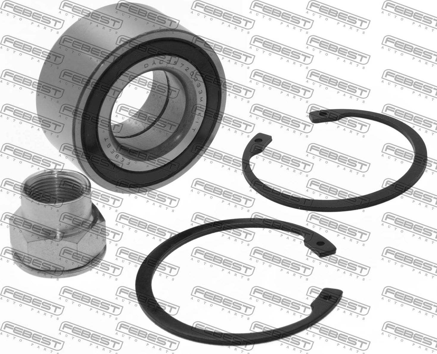 Ступичный подшипник (комплект) Febest. Артикул DAC35720033M-KIT