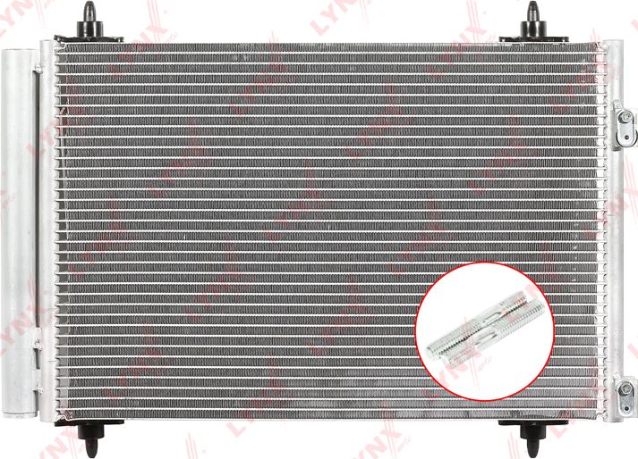 Радиатор кондиционера (конденсатор) LYNXauto. Артикул RC-0006