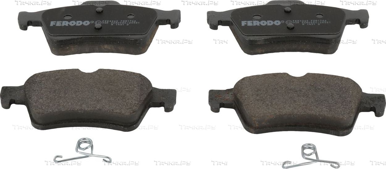 Тормозные колодки Ferodo Premier Eco Friction задние для Jaguar XF I 2008-2015. Артикул FDB1766